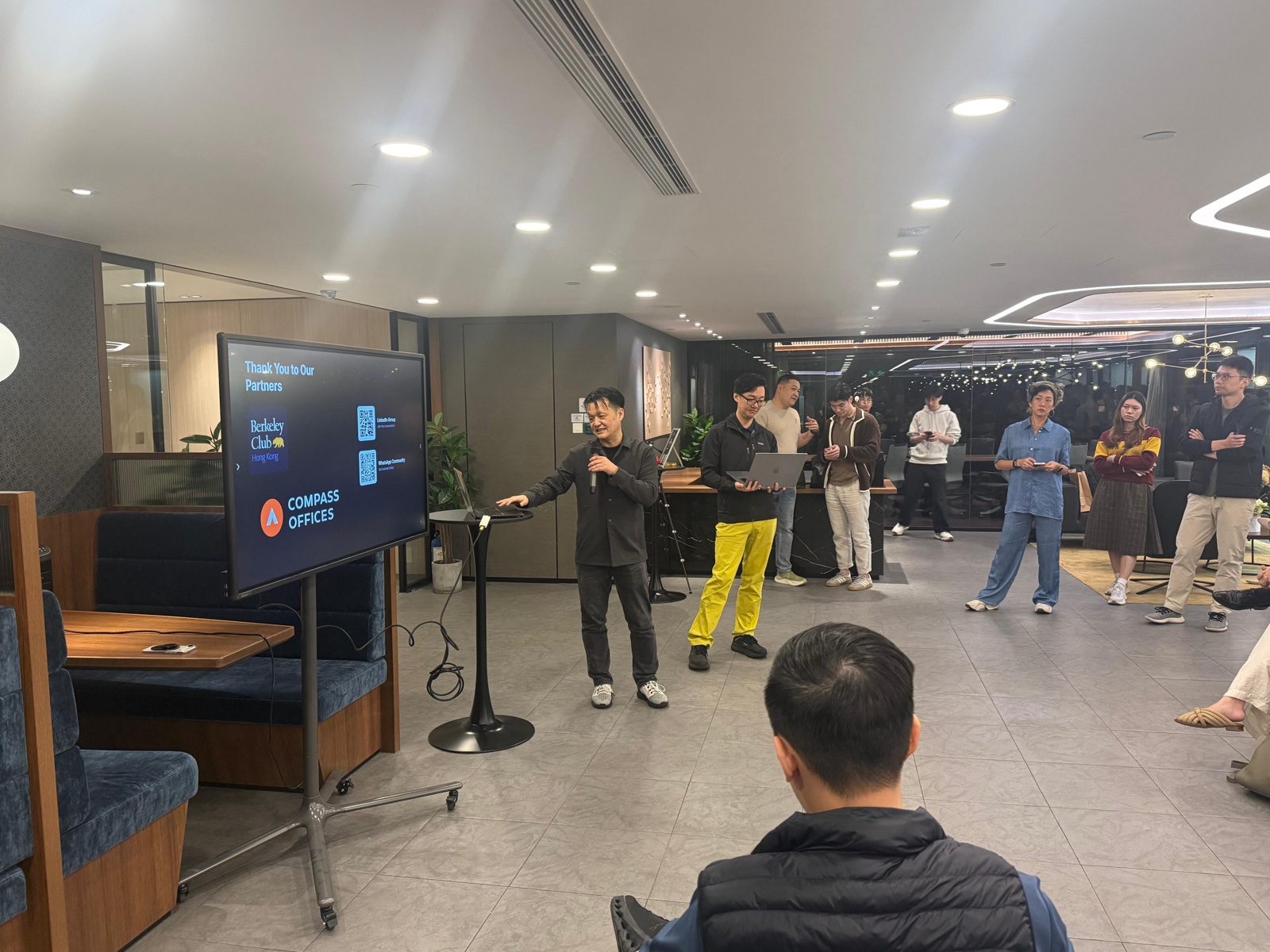 Thank You to Our Partners slide showing Berkeley Club Hong Kong and Compass Offices