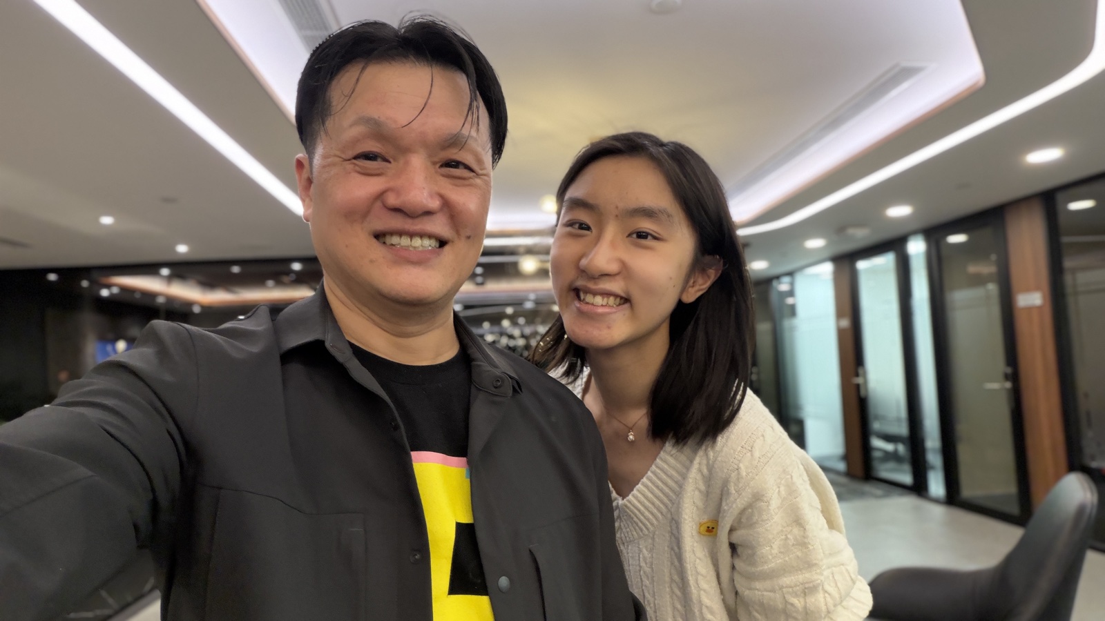 Selfie with attendee at the event