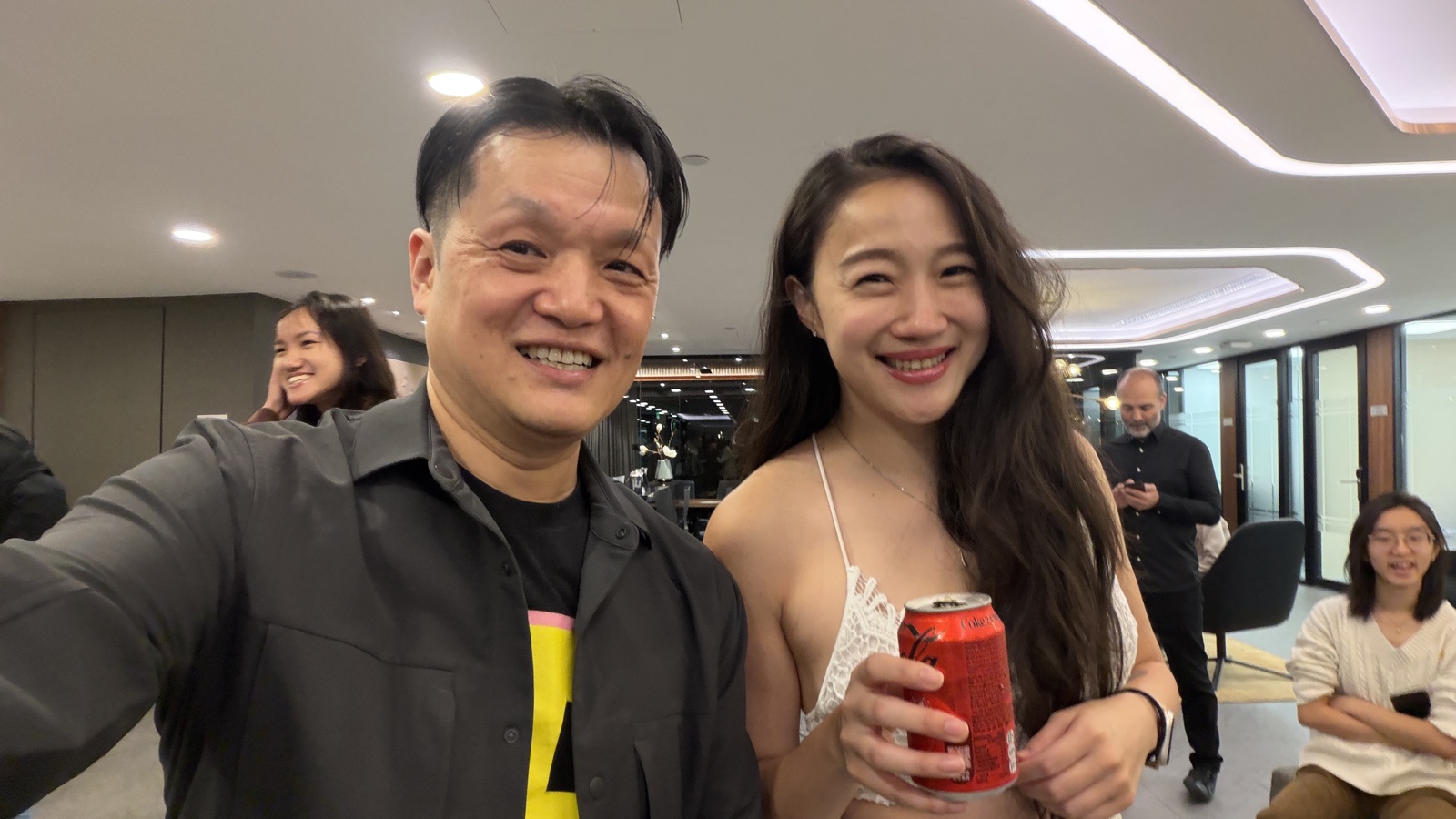 Selfie with attendee at the event